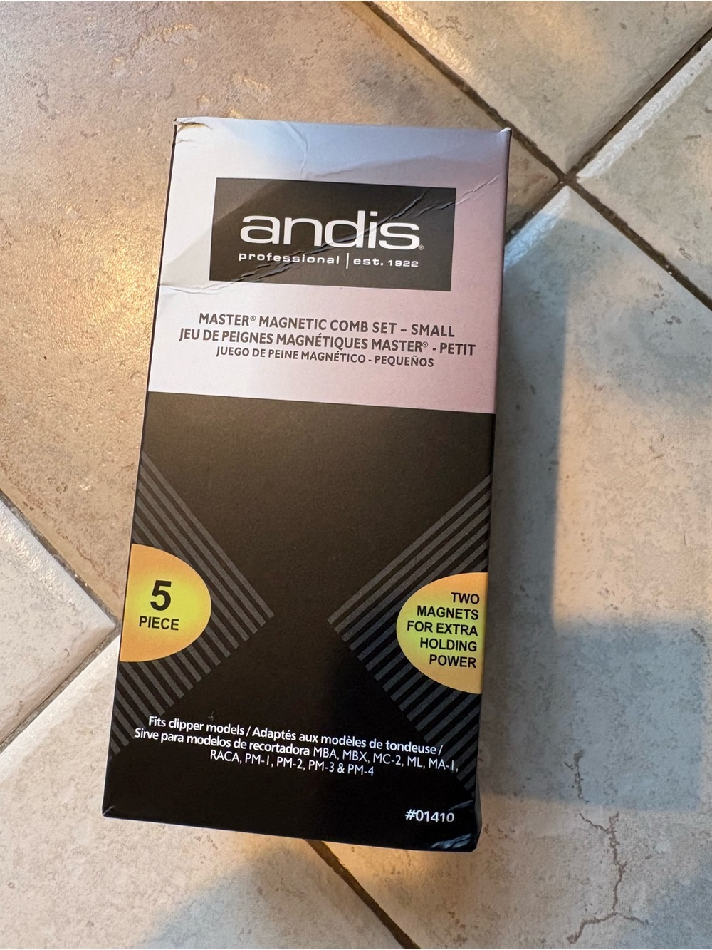 Andis 01410 Master Dual Magnet Small Nano 5-Comb Set 01410 Barber Clipper Guards